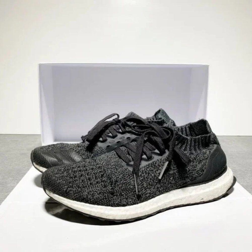 Adidas UltraBoost Uncaged Mens Running Sock Sneaker Black Gray 8 BB4486